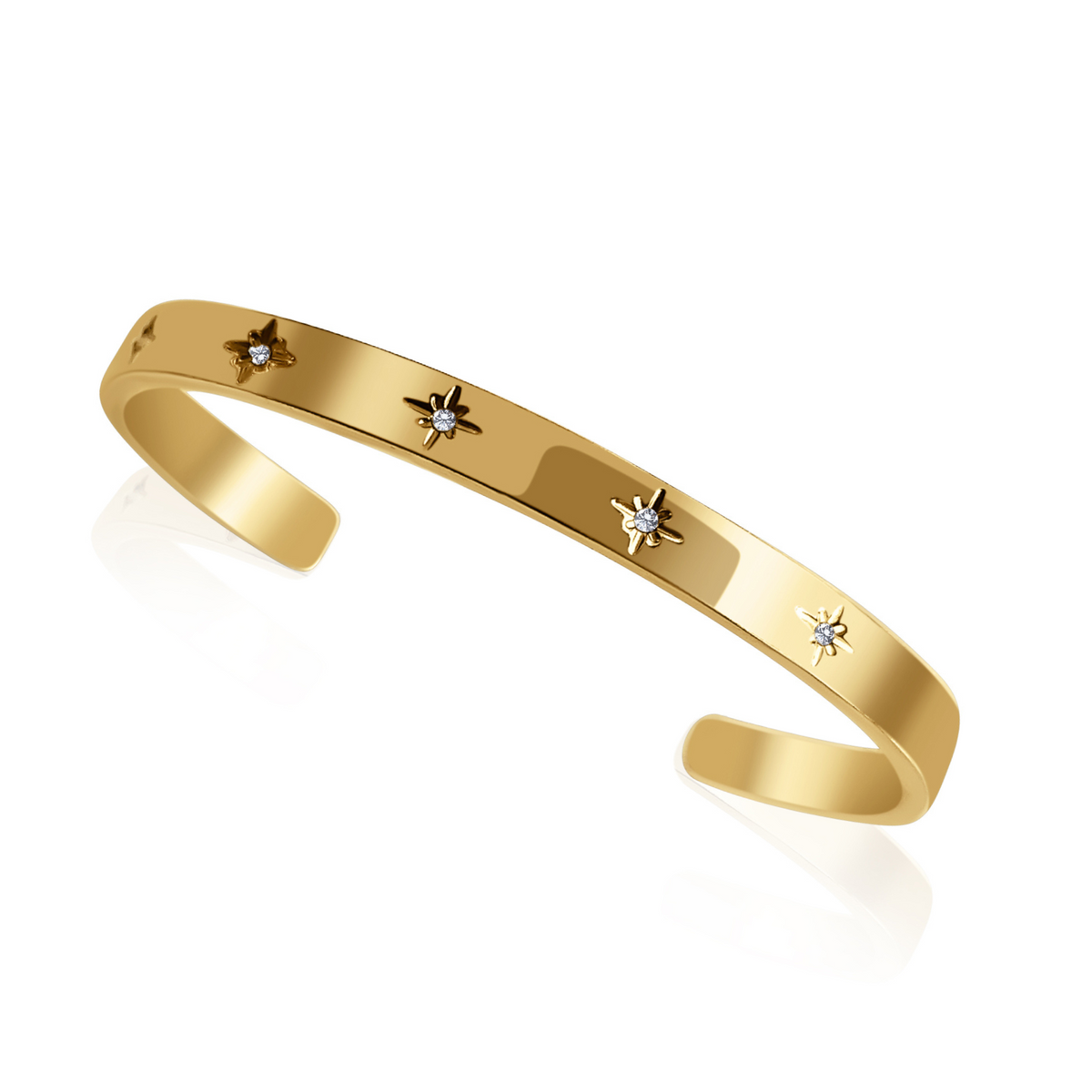 Starlight Cuff Bracelet - Zavyra Jewels (5)