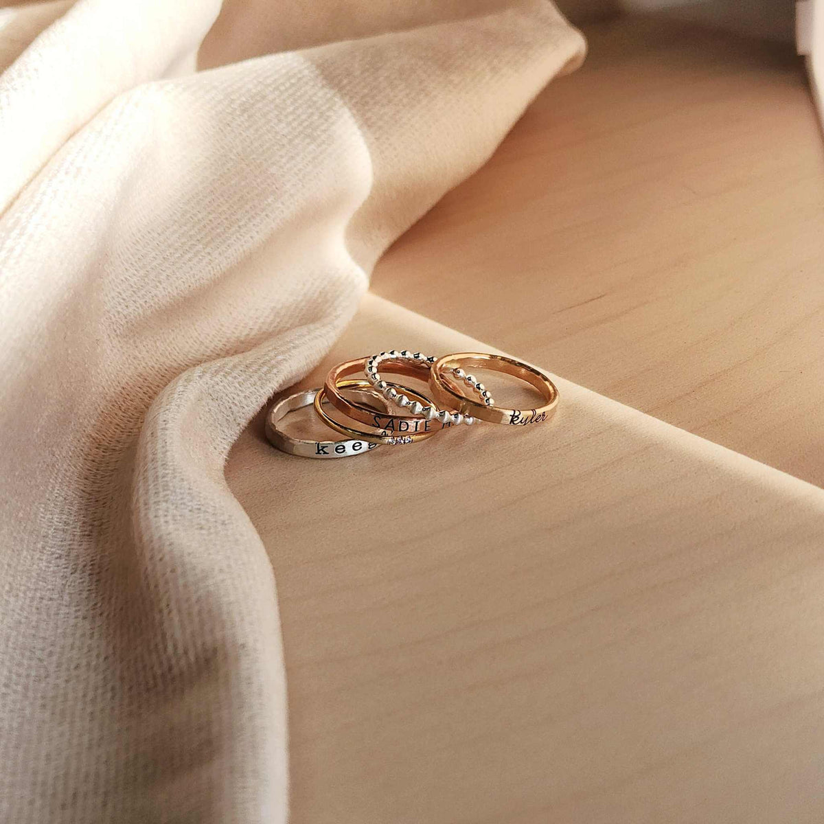 Royal Crystal Stackable Ring Set - Zavyra Jewels (7)