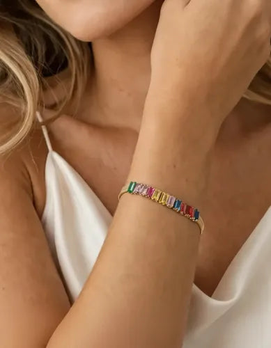 Rainbow Luxe Crystal Bracelet