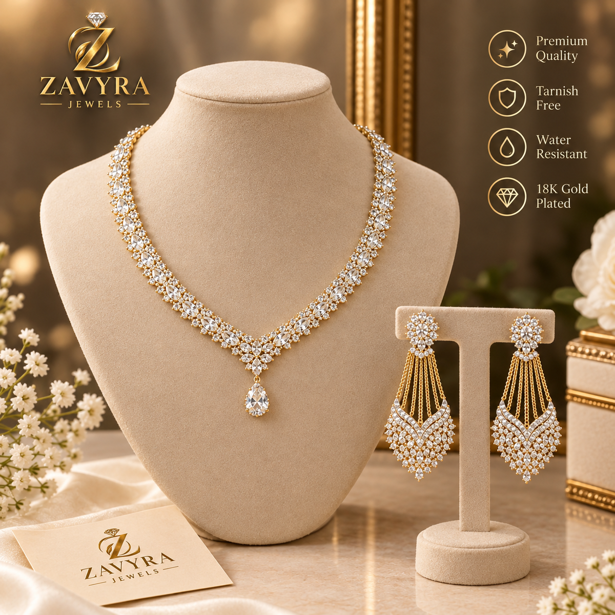 Royal Sparkle Jewelry Set - Zavyra Jewels (2)