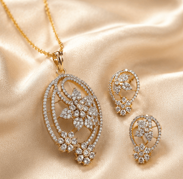 Royal Floral Elegance Jewelry Set - Zavyra Jewels