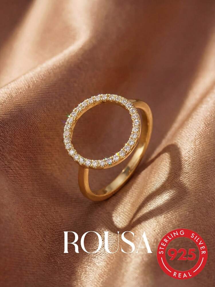 Elegant Circle Ring - Zavyra Jewels