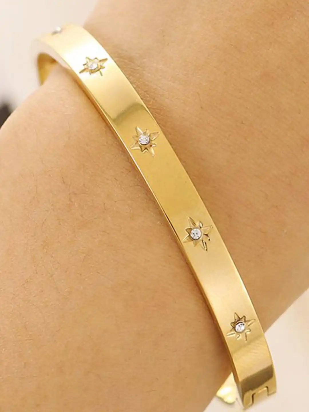 Starlight Cuff Bracelet - Zavyra Jewels (2)