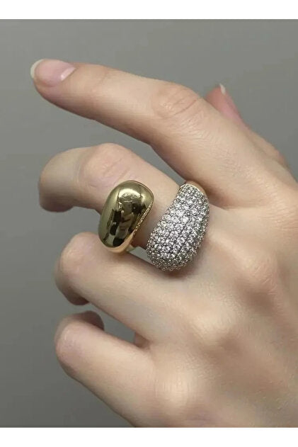 Golden Duo Dome Ring