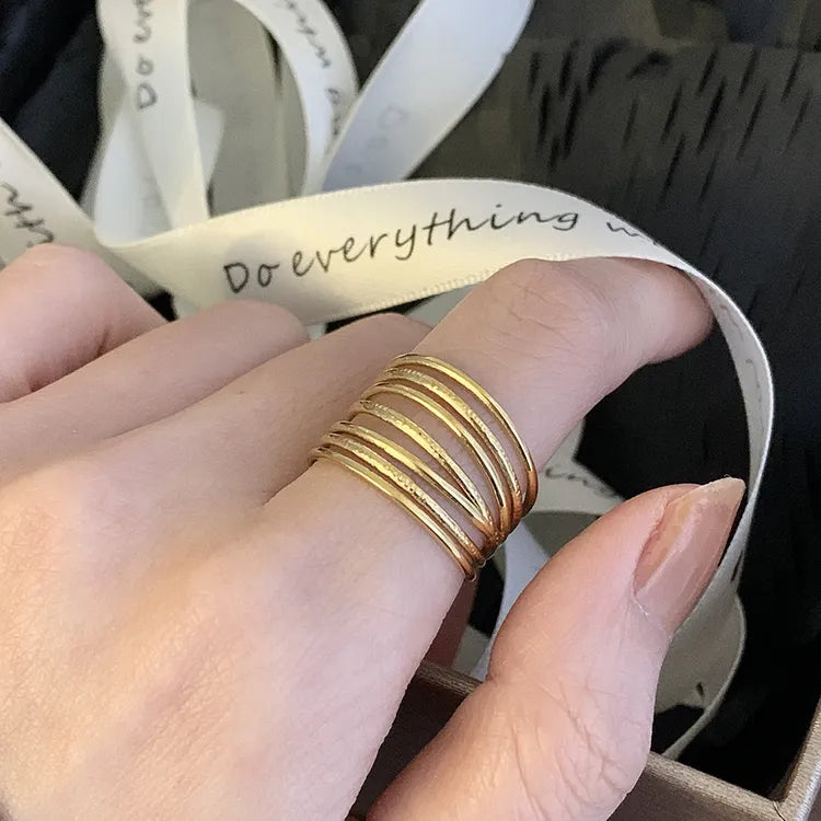 Multi-Layer Adjustable Ring - Zavyra Jewels