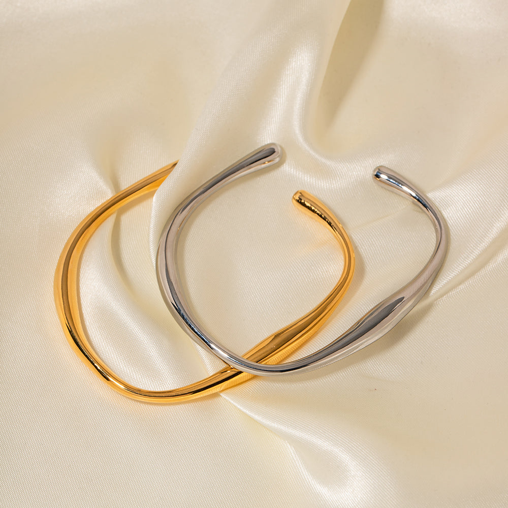 Dual-Tone Infinity Cuff Bracele