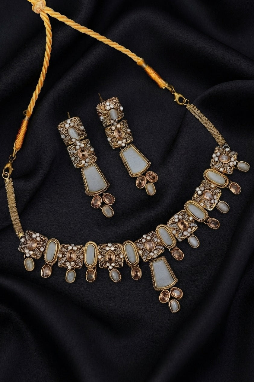 Stone Necklace Set
