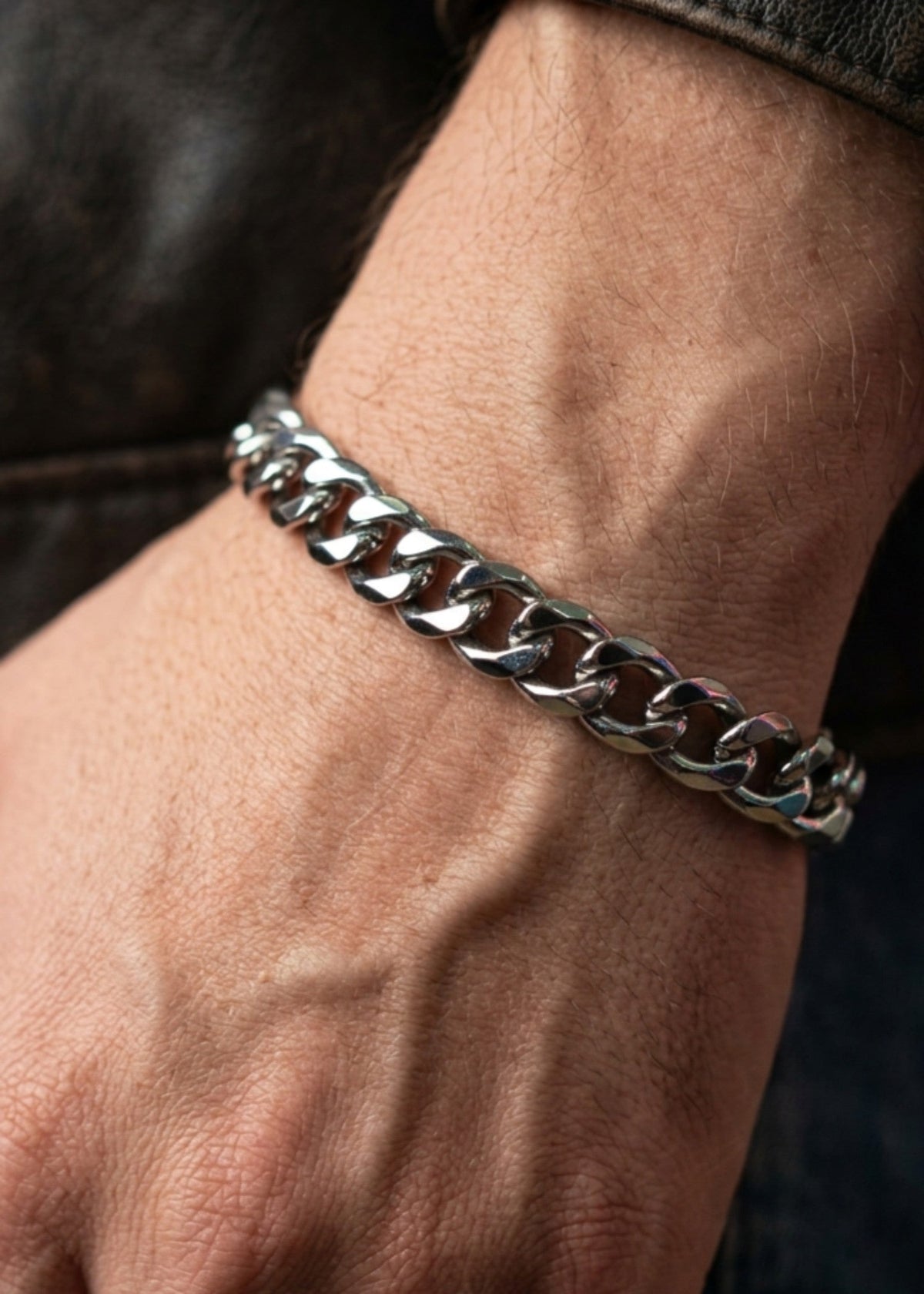 Silver Cuban Chain Bracelet - Zavyra Jewels