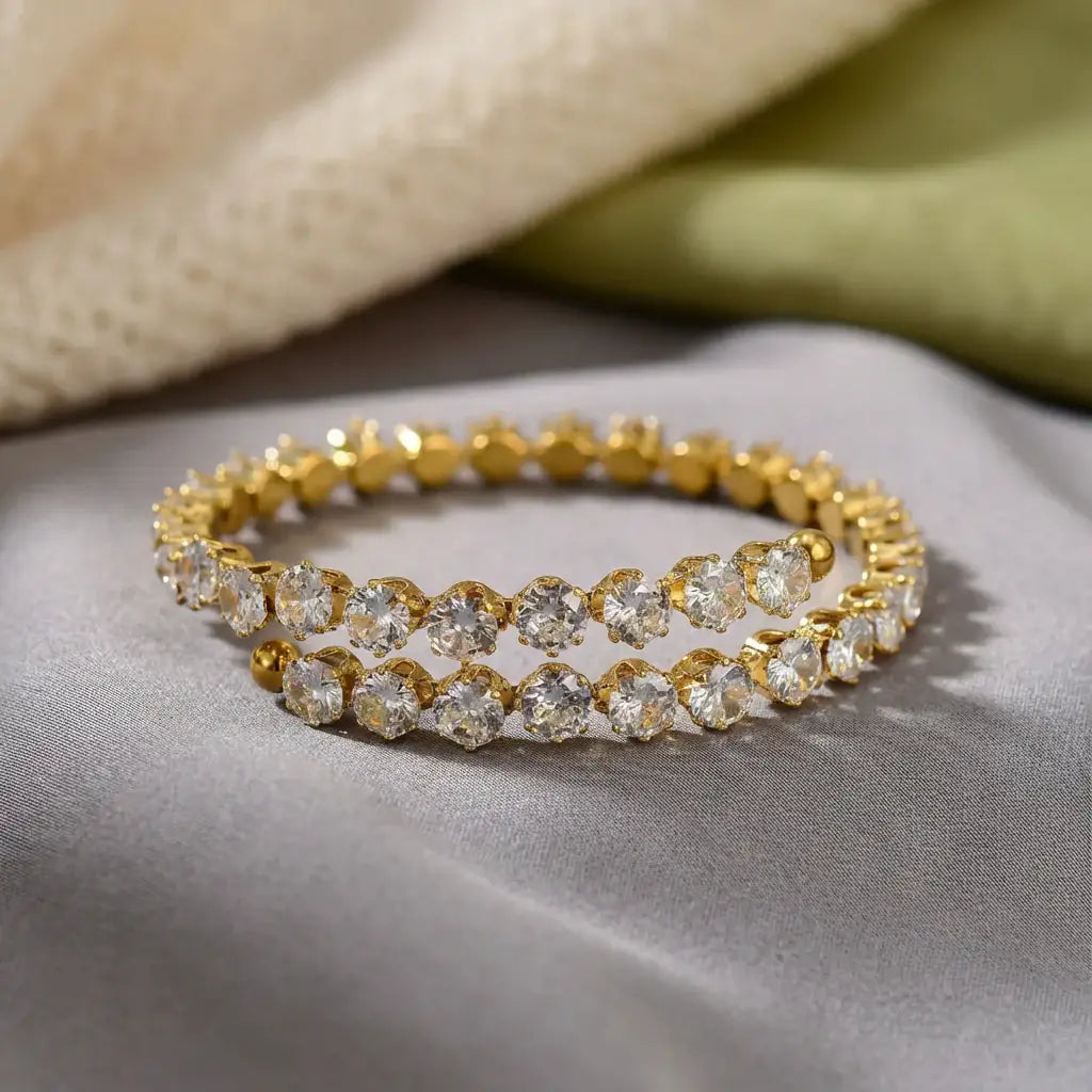 Adjustable Zirconia Bracelet - Zavyra Jewels (2)