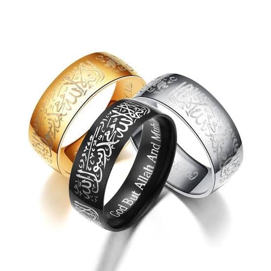 Kalma Tayyaba Engraved Ring - Zavyra Jewels