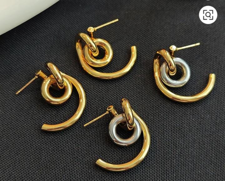 Interlocking Luxe Hoop Earrings