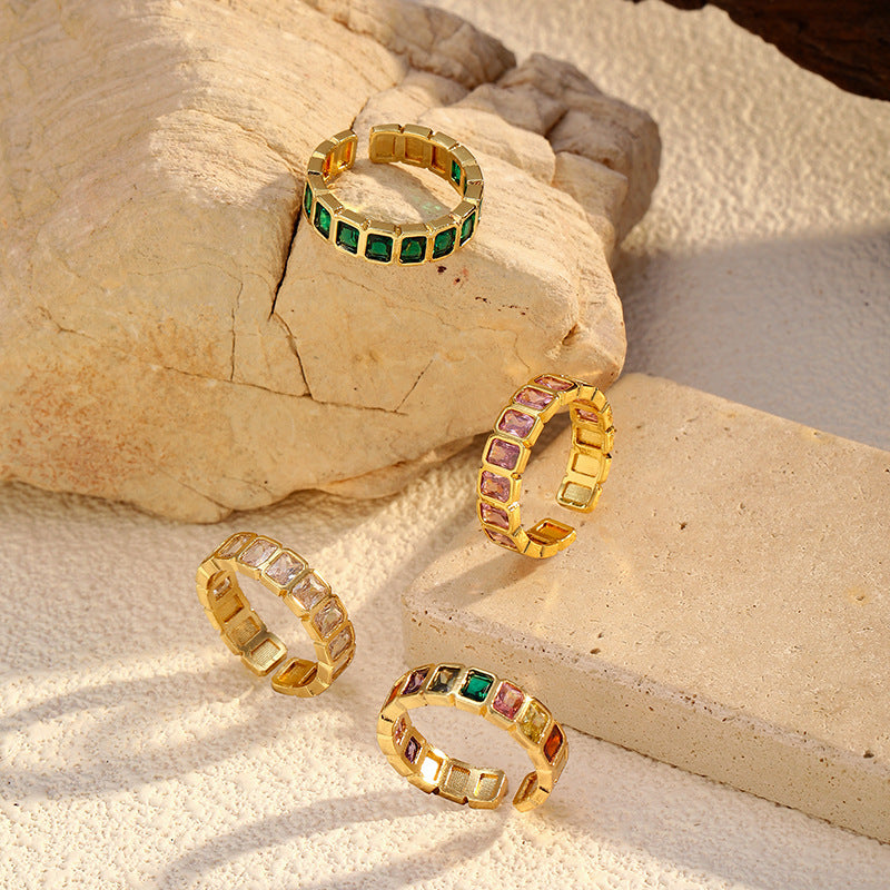 Rainbow Luxe Gemstone Ring