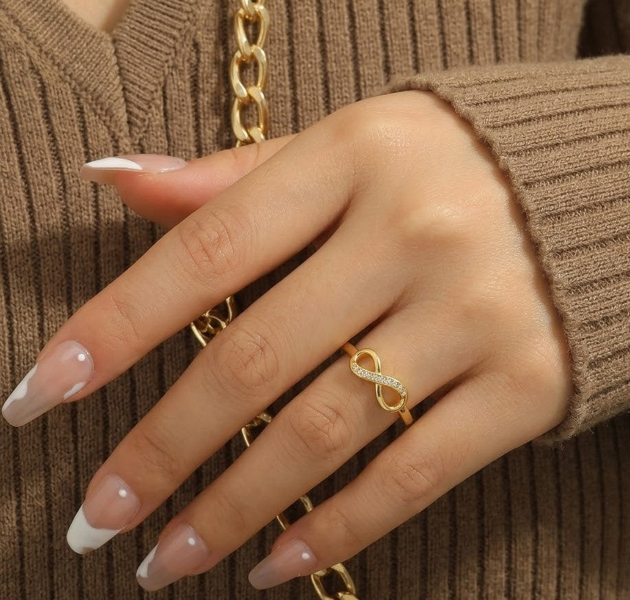 Infinity Loop Ring - Zavyra Jewels