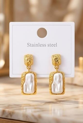 Baroque Pearl Drop Earrings