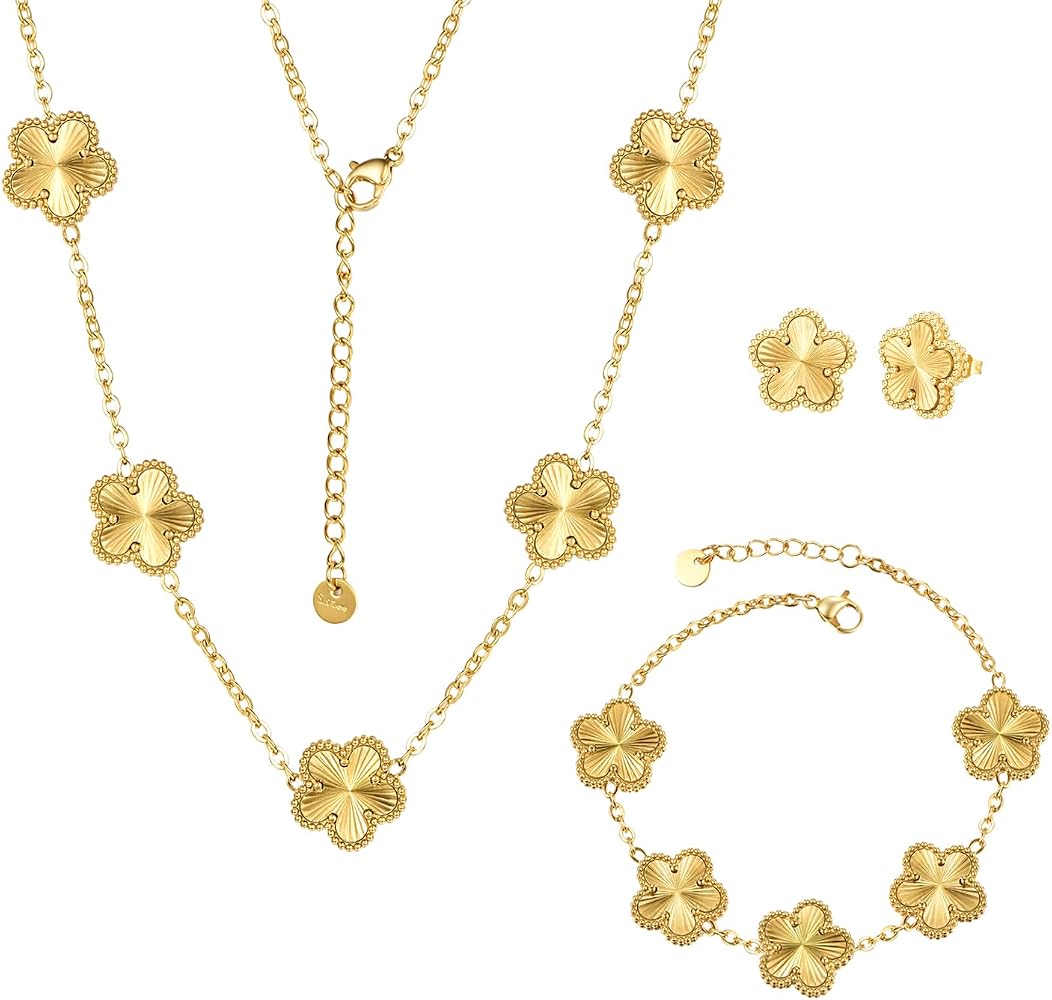 Clover Elegance Jewelry Set - Zavyra Jewels