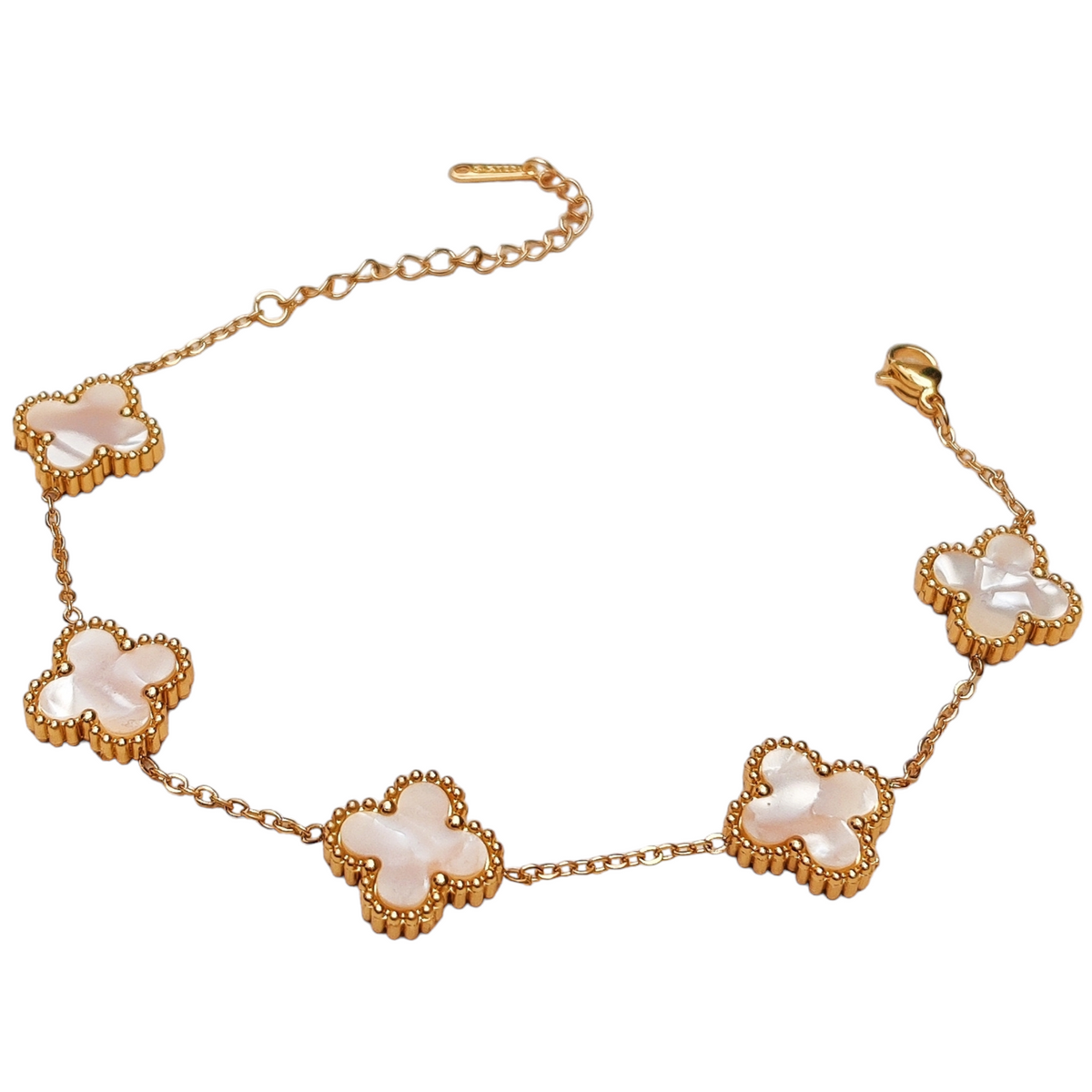White Clover Bracelet - Zavyra Jewels