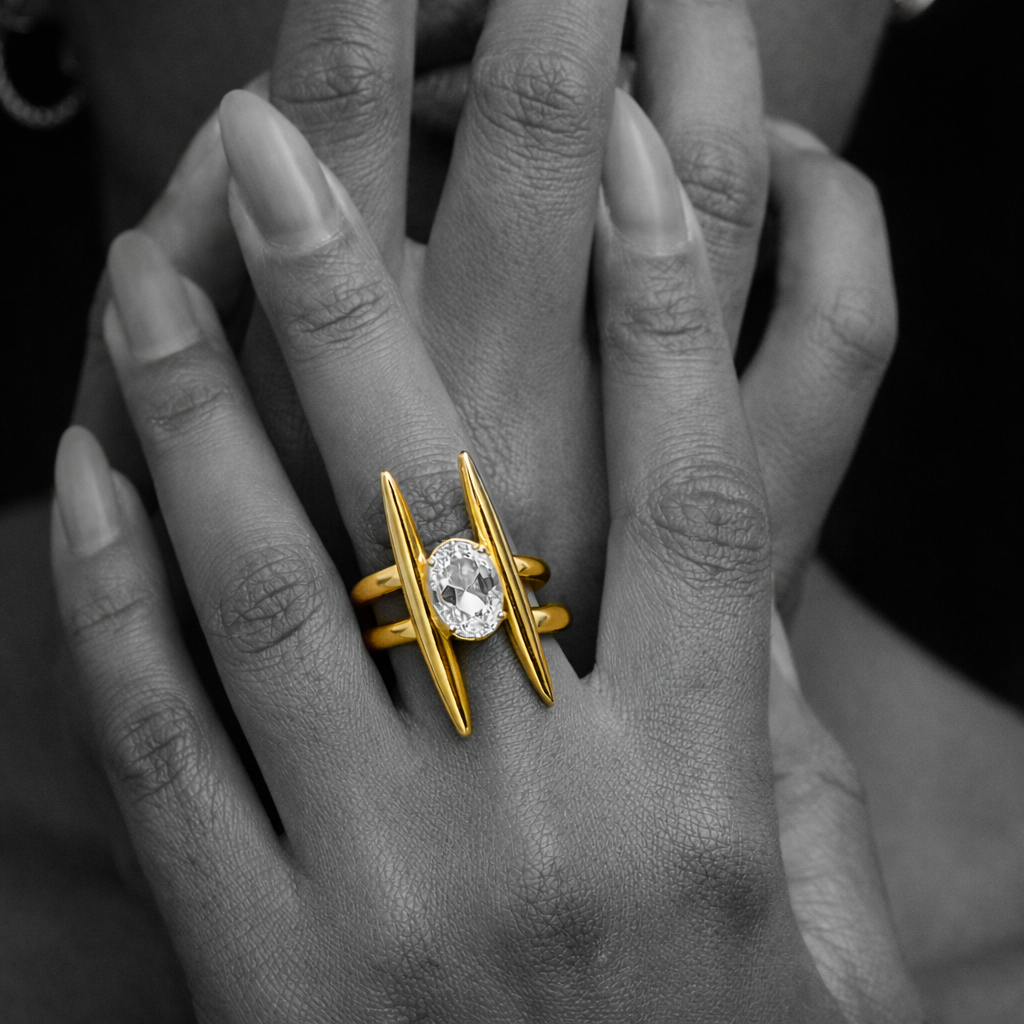 Stackable Stainless Steel Ring - Zavyra Jewels