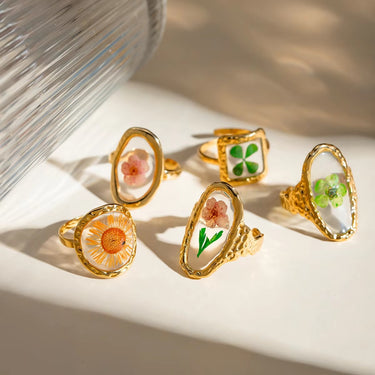 Eternal Bloom Floral Rings