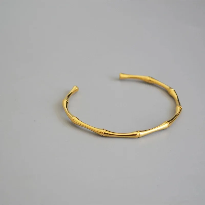 Bamboo Cuff Bracelet - Zavyra Jewels (2)