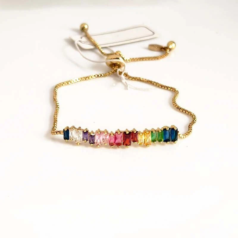 Rainbow Luxe Crystal Bracelet