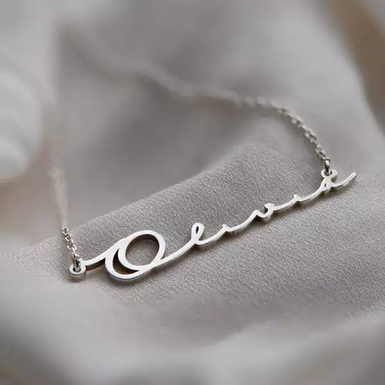 Signature Name Necklace - Zavyra Jewels