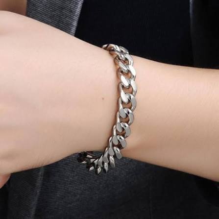 Silver Cuban Chain Bracelet - Zavyra Jewels