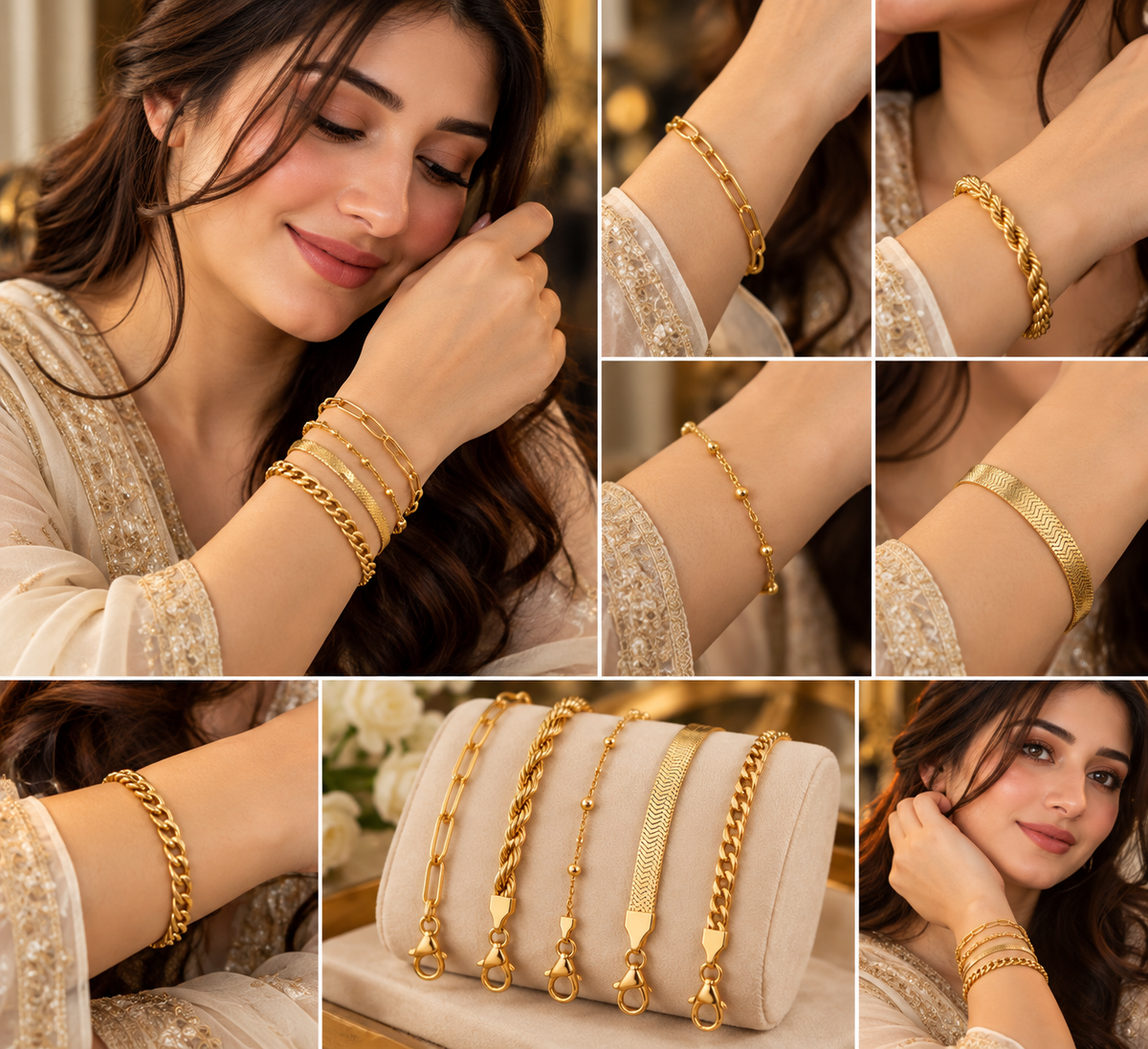 Royal Gold Bracelet Collection