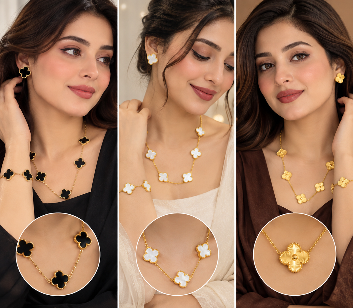 Clover Elegance Jewelry Set - Zavyra Jewels