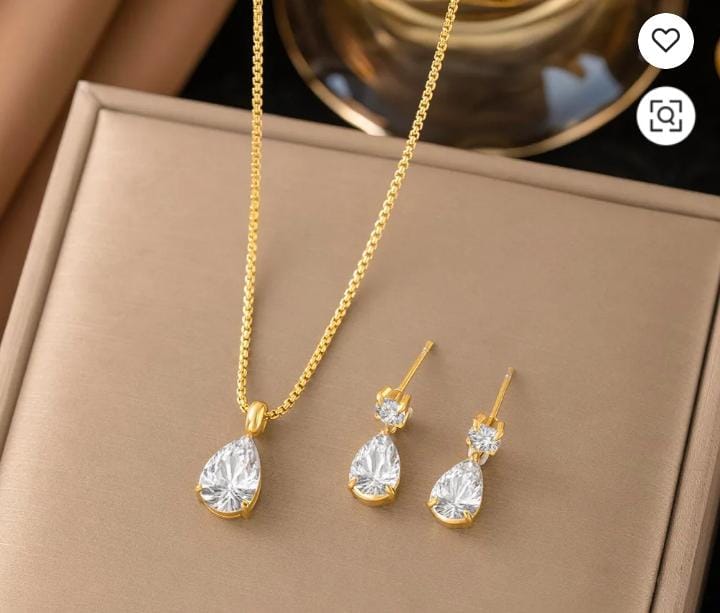 Teardrop Crystal Elegance Set