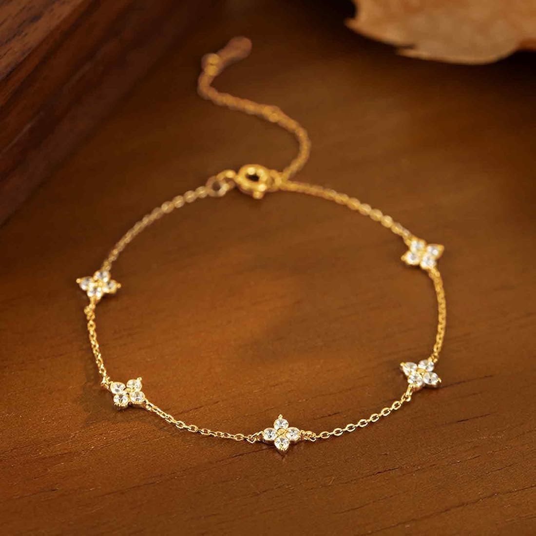 Floral Sparkle Bracelet - Zavyra Jewels
