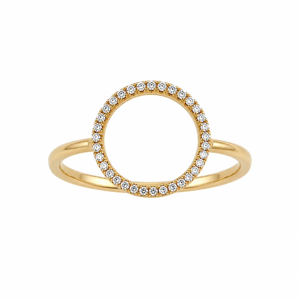 Elegant Circle Ring - Zavyra Jewels