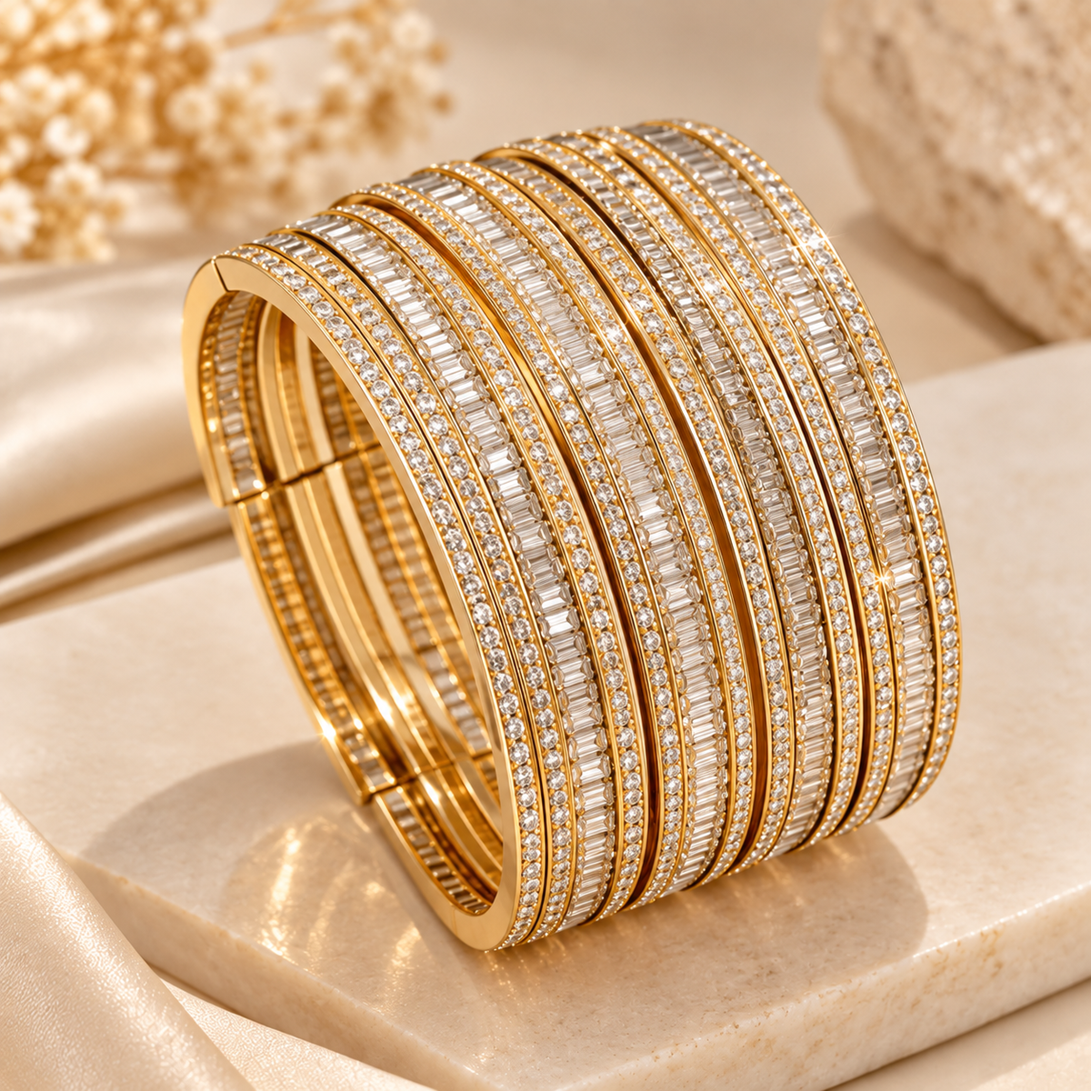 Royal Baguette Diamond Cuff