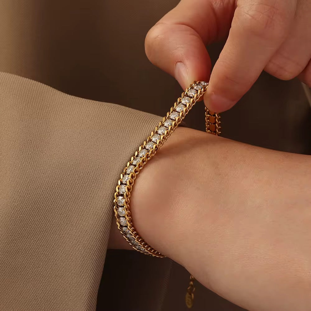 Rhinestone Bracelet - Zavyra Jewels