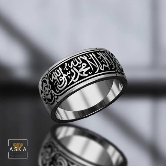 Kalma Tayyaba Engraved Ring - Zavyra Jewels (5)