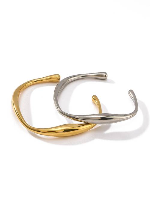 Dual-Tone Infinity Cuff Bracele
