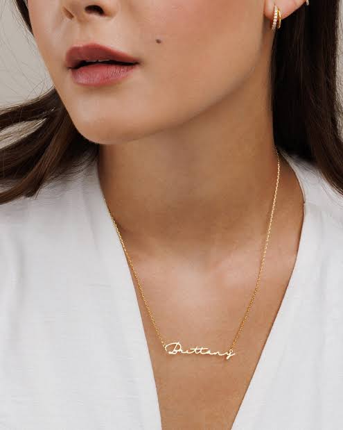 Signature Name Necklace - Zavyra Jewels (6)