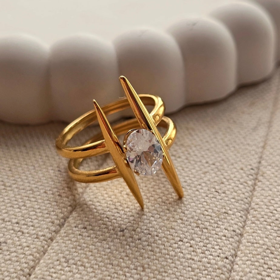 Stackable Stainless Steel Ring - Zavyra Jewels