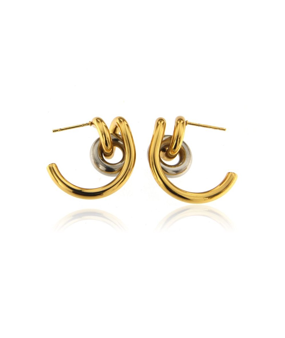 Interlocking Luxe Hoop Earrings