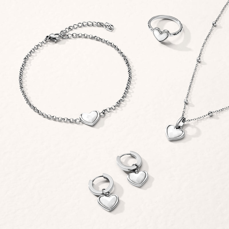 White Heart Jewelry Set - Zavyra Jewels (10)