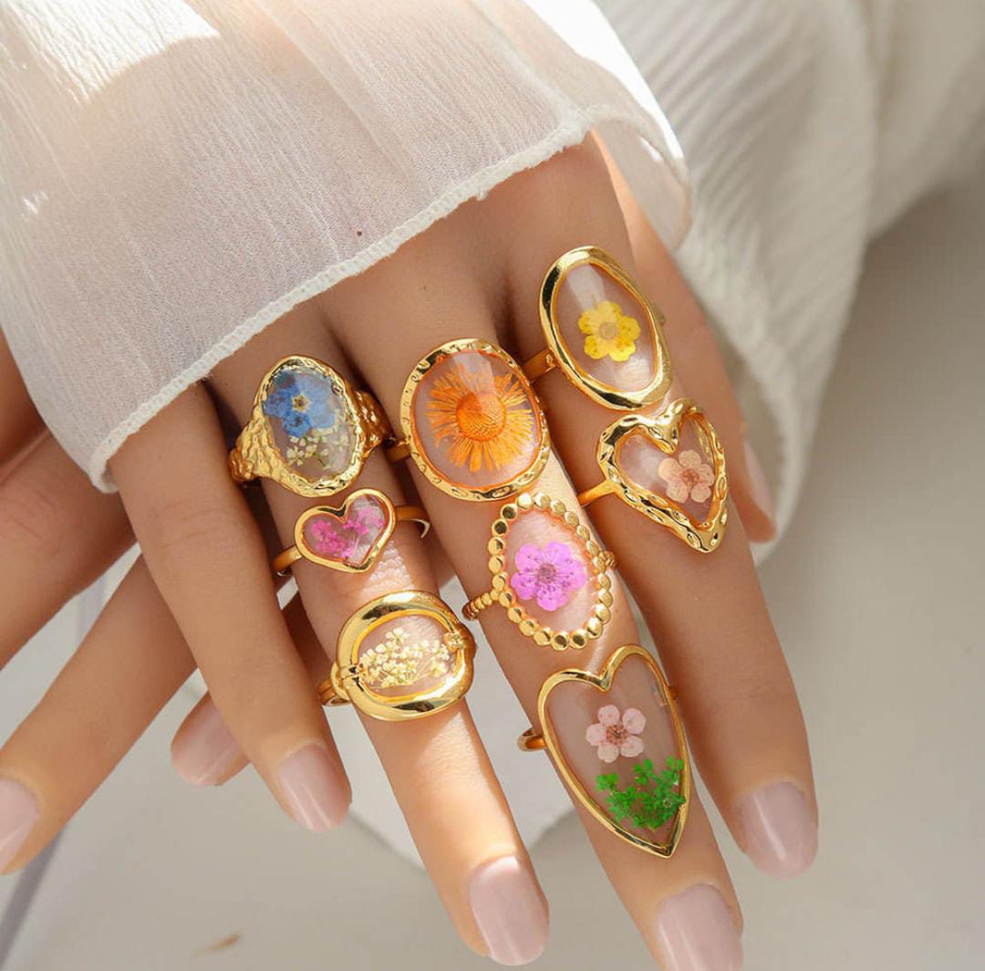 Eternal Bloom Floral Rings