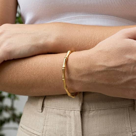 Bamboo Cuff Bracelet - Zavyra Jewels (8)