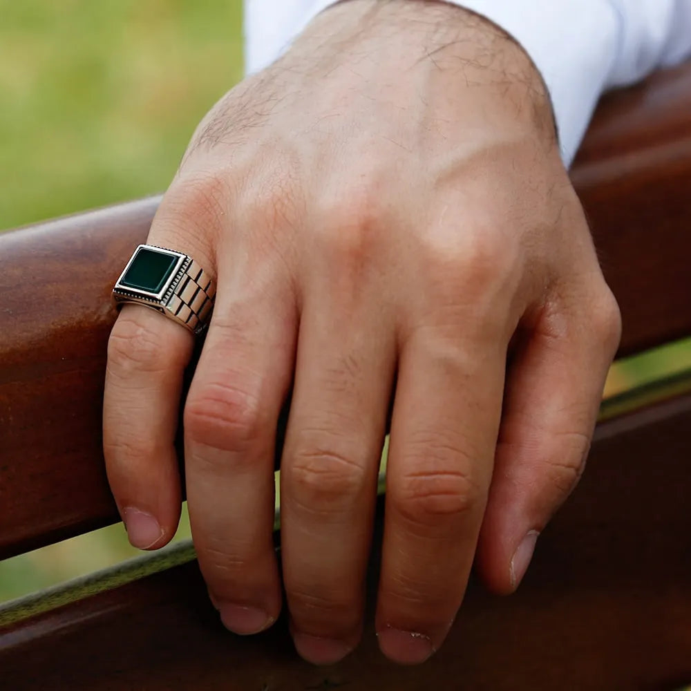 Royal Black Onyx Ring - Zavyra Jewels