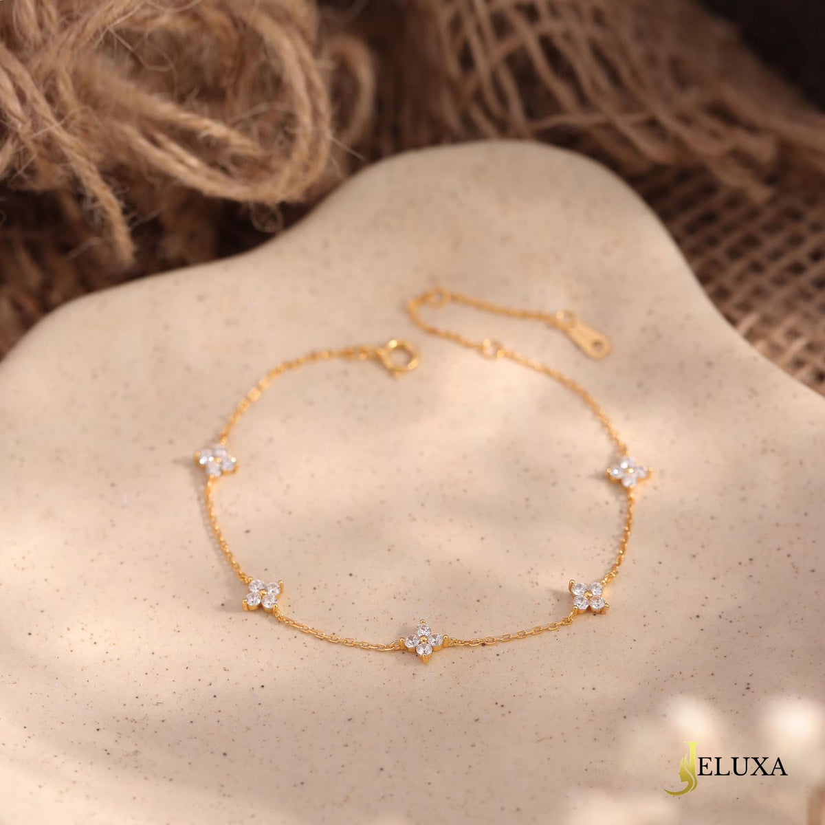 Floral Sparkle Bracelet - Zavyra Jewels