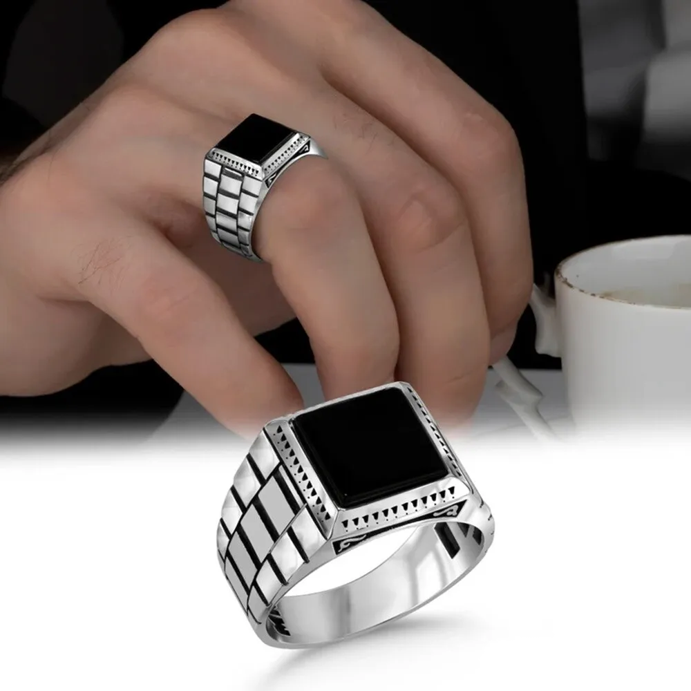 Royal Black Onyx Ring - Zavyra Jewels