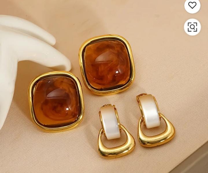 Amber Luxe Duo Earrings