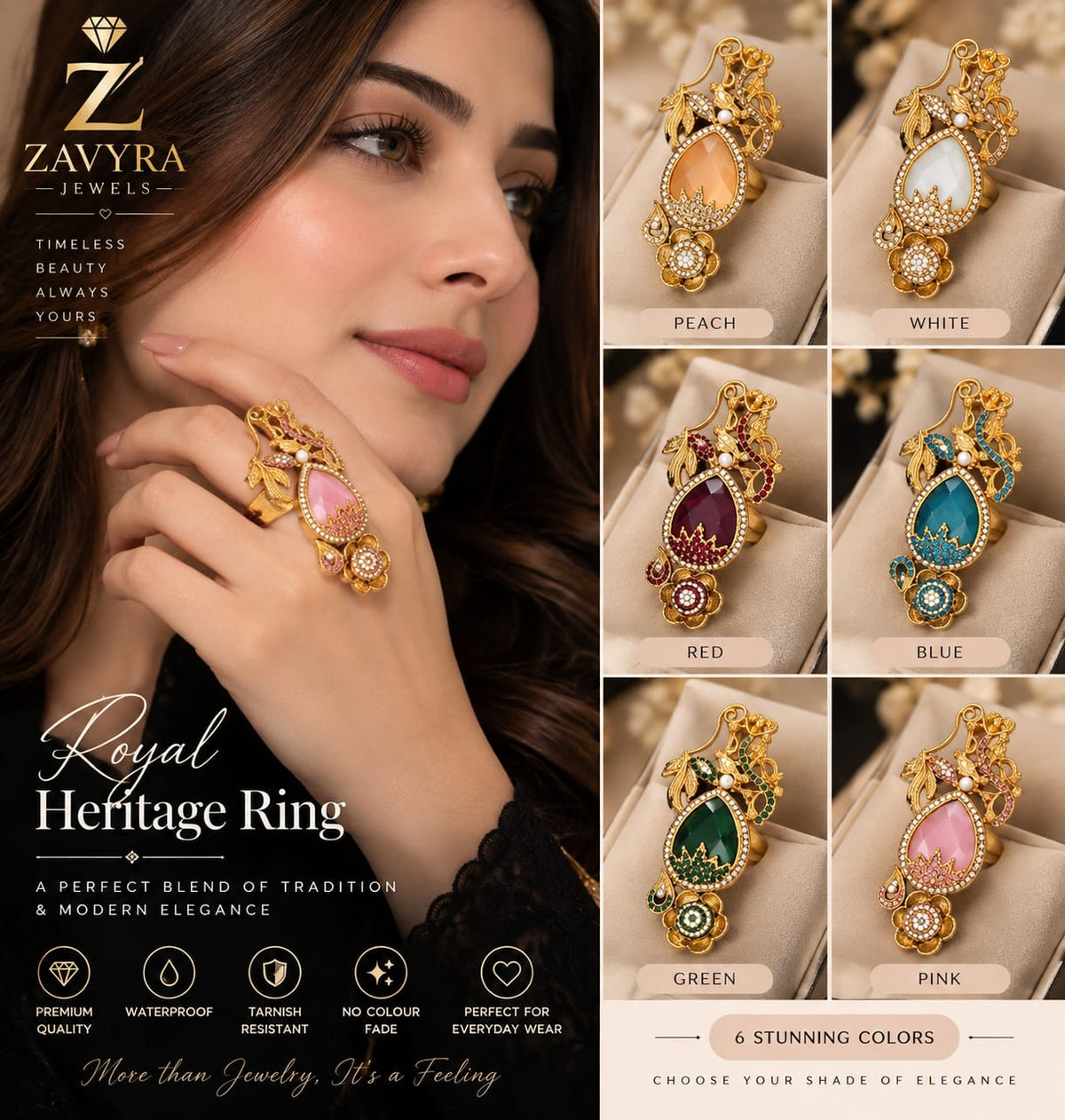 Royal Heritage Ring - Zavyra Jewels