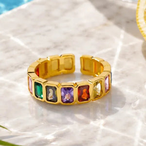 Rainbow Luxe Gemstone Ring