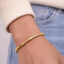 Bamboo Cuff Bracelet - Zavyra Jewels (6)