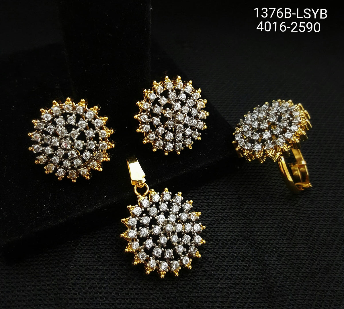 Royal Cluster Short Set - Zavyra Jewels