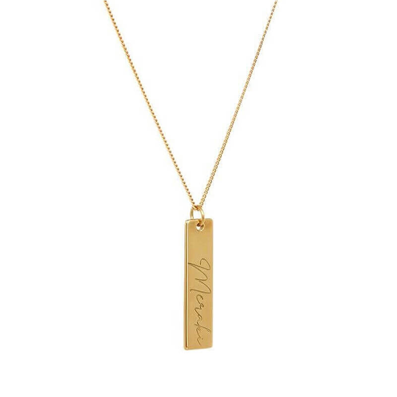 2D Bar Necklace - Zavyra Jewels (2)